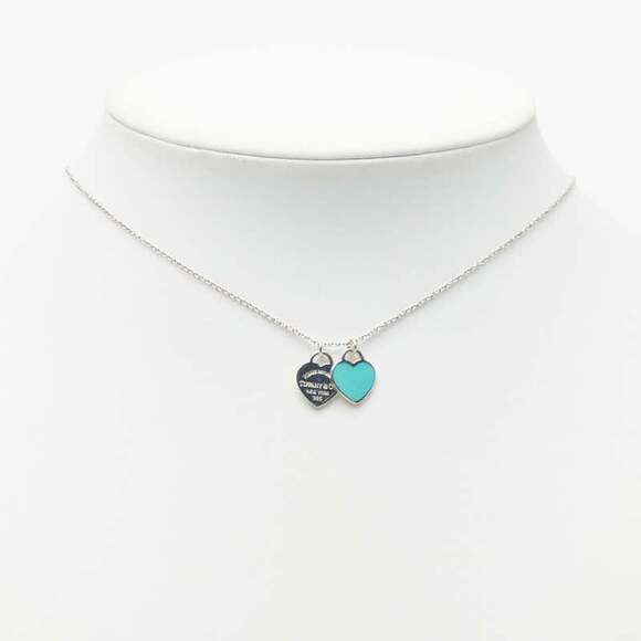 TIFFANY Authentic Blue Heart Necklace - Picture 7 of 8